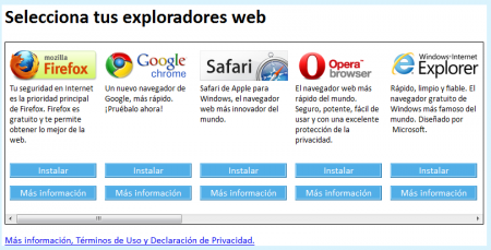 Definicion de cada uno de los diferentes navegadores